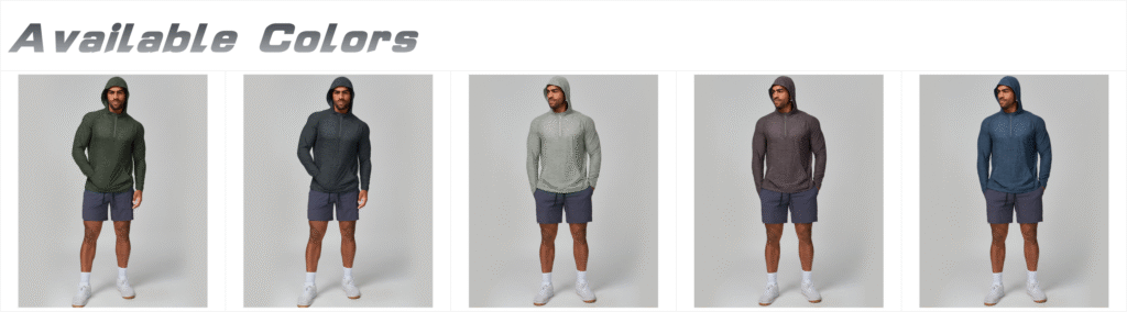 Men’s Quick-Dry Hooded Outdoor Training Long Sleeve Top CX11304 men’s quick dry hooded outdoor training long sleeve top dx11304