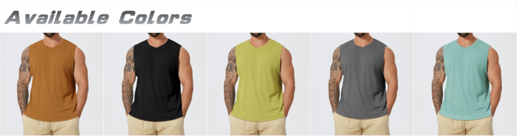 Men’s Slim-Fit Summer Running Performance Training Tank Top BX11104 men’s slim fit summer running performance training tank top bx11104