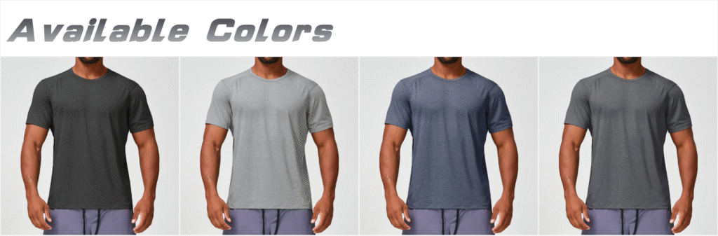 men quick dry fitness crew neck breathable tee dx11206