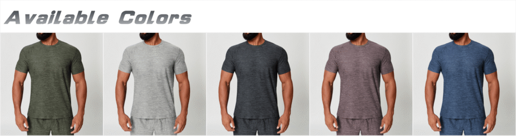 Men's Skin-Friendly Quick-Dry Gym Crew Neck Tee DX11203 skin friendly quick drying exercise fitness round neck short sleeved shirt