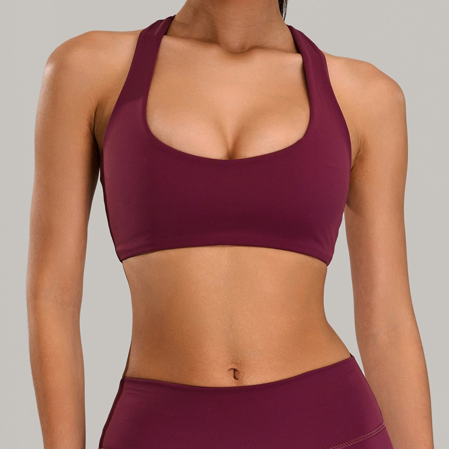 Halter Neck Sports Bra TX1101 6 Colors S-XL Available - Image 7